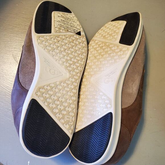 UGG Australia Treadlite Mens Lace Up Boat Shoes Tan Brown Leather Men's Size 9 - Picture 5 of 10